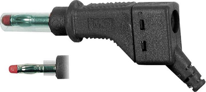 Productafbeelding Stäubli XZGL-425 Bladconnector Stekker, recht Pen-Ø: 4 mm Zwart 1 st.
