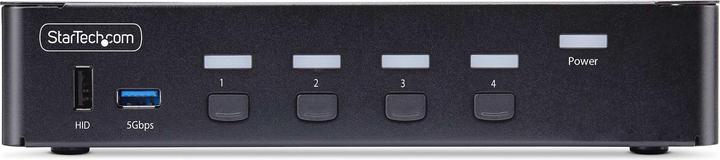 Actual product image StarTech com 4-Port DisplayPort KVM Switch, 8K 60Hz / 4K 144Hz, Single Display, DP 1.4, 2x USB 3.0 P