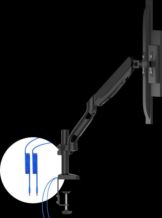 Actual product image AOC AD110DX Flat Panel Desk Mount 80 cm (31.5"" ) Black Table/Bench (Table, 31.50")