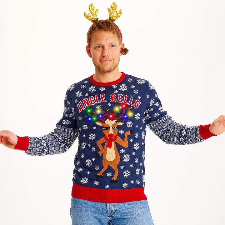 Actual product image Christmas Sweats Jingle Bells LED Sweater (XL)