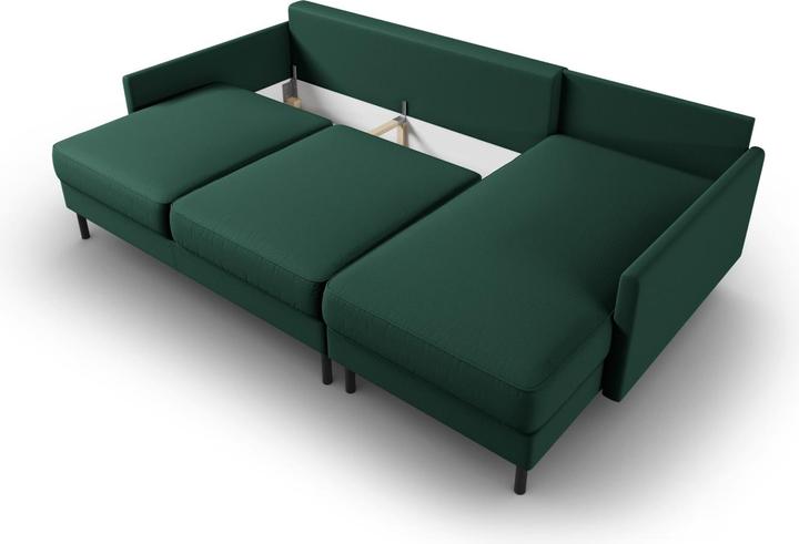 Actual product image Micadoni Right Corner Sofa With Bed Function And Box, "Scott", 5 Seats, 212x142x87Made in Europe (Corner sofa)