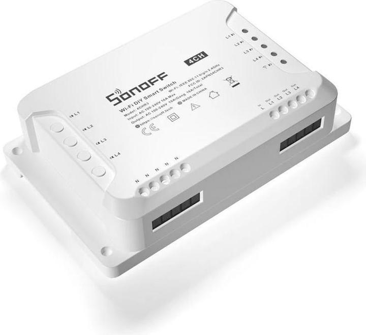 Actual product image Sonoff 4CHR3 (Switch actuator)