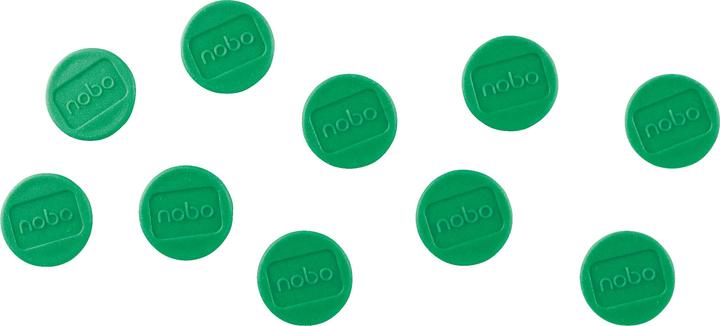 Image du produit Nobo Aimant rond 24mm 1915296 vert 10 pièces (10 x)