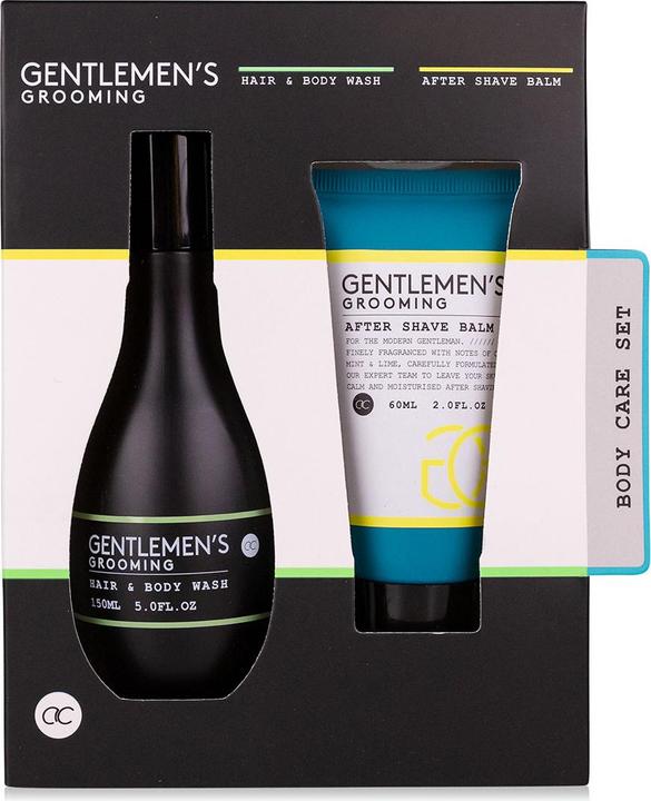 Accentra Badeset GENTLEMEN'S GROOMING in Geschenkbox, inkl. 150ml Hair- & Bodywash, 60ml After Shave Balm, Du (Haarpflege set)