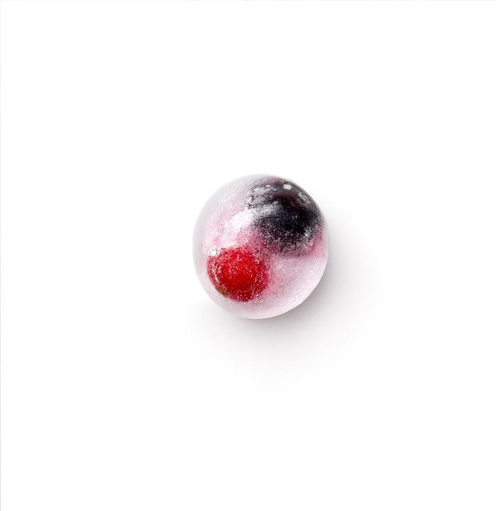 Image du produit Lékué Bac à glaçons, rond, rouge