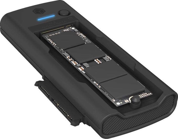 Actual product image Icy Box DockingStation for NVMe M.2 SSD & SATA drives IB-180MS-C31