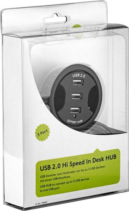 Actual product image Goobay built-in HUB (USB-A, 3 Ports)