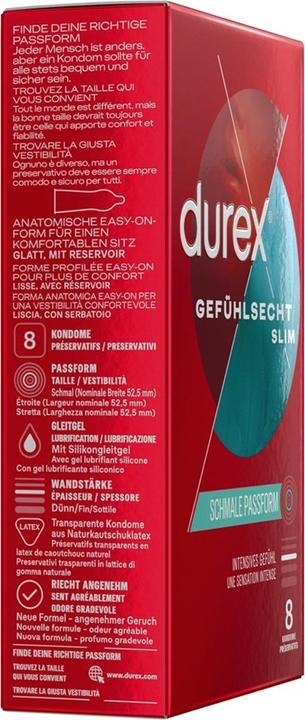 Produktbild Durex Gef??hlsecht Slim Fit (8 Stk.)