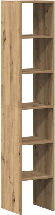 Productafbeelding VidaXL Boekenplanken 2 stuks stapelbaar Artisan eiken 30x30x80 cm (30 x 30 x 80 cm)