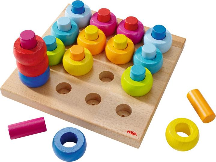 Haba Plug-in game of colour stripes