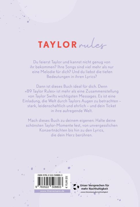 Produktbild Planet 89 Taylor Rules (Deutsch, Sophia Pantelouris, Michalis Pantelouris, 2024)