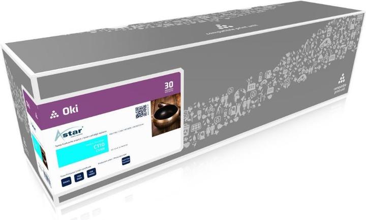 Actual product image Astar Cyan - compatible - toner cartridge - for OKI MC160n (C)
