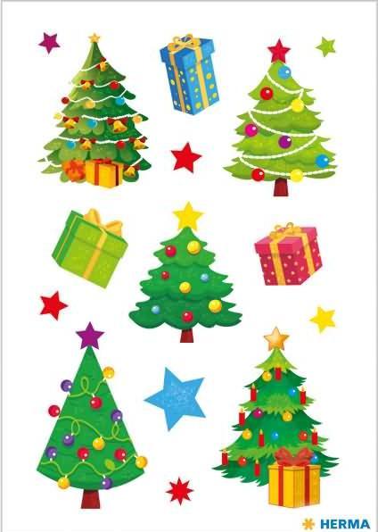 Produktbild HERMA Sticker Weihnachten
