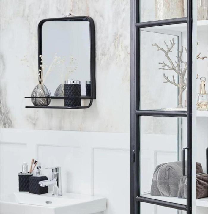 Image du produit Lene Bjerre Miroir Hildia 40 x 17 x 50 cm, noir (18 x 41 x 51 cm)