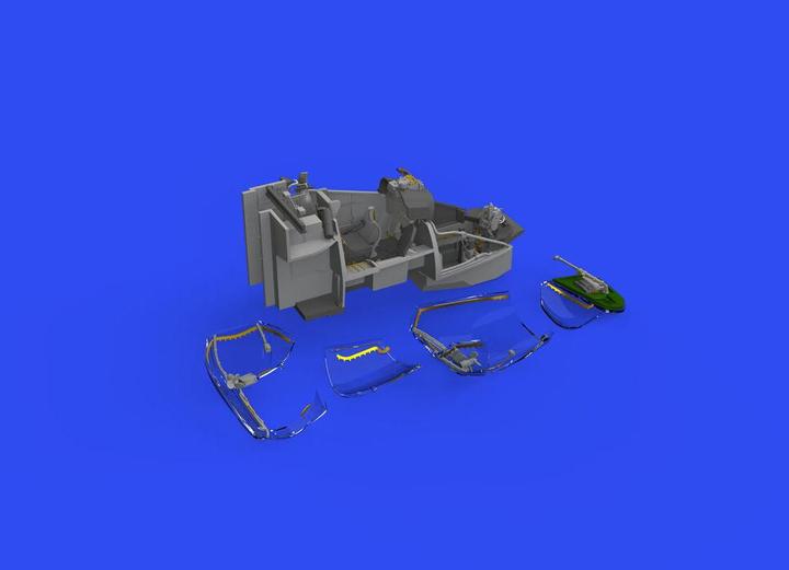 Image du produit Eduard Mi-24V cockpit turquoise PRINT & SPACE 1/48 /ZVEZDA