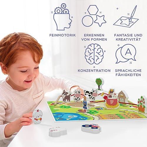 Produktbild Activity Board Fädelspiel auf dem Bauernhof: Spielzeug für Kinder ab 2 Jahren, Motorikspielzeug aus Holz