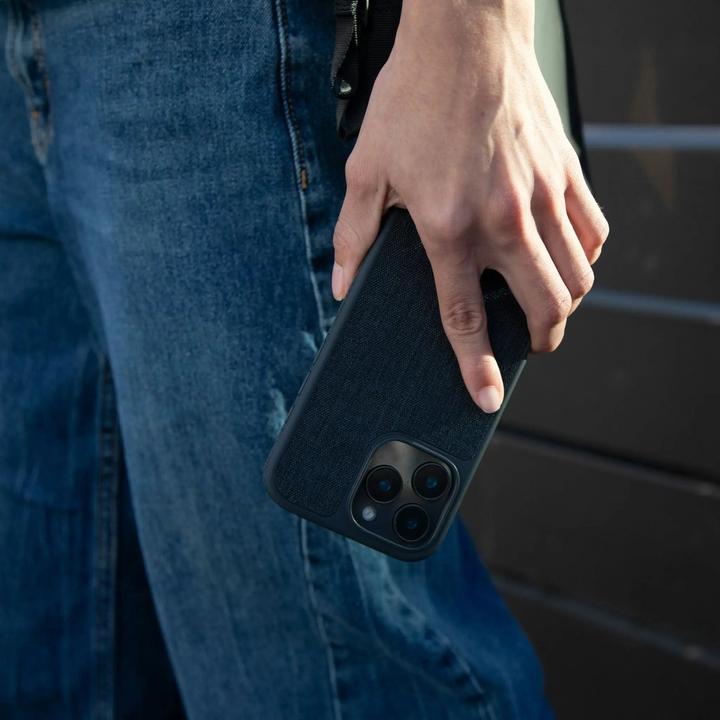 Actual product image Incase ICON Case for MagSafe for iPhone 16 Pro - Navy Woolenex (Apple iPhone 16 Pro)