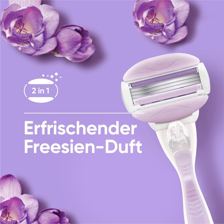 Actual product image Gillette Venus Comfortglide Breeze Women's Razor With 1 Handle And 6 Refills
