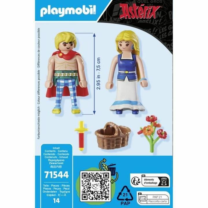 Image du produit Playmobil Astérix : Tragicomix et Falbala (71544, Playmobil Astérix)