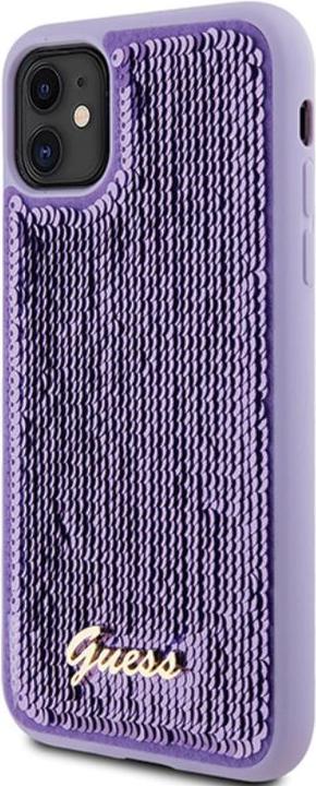 Image du produit Guess GUHCN61PSFDGSU iPhone 11 / Xr 6.1" fioletowy/pourpre hardcase Sequin Script Metal (Apple iPhone 11)