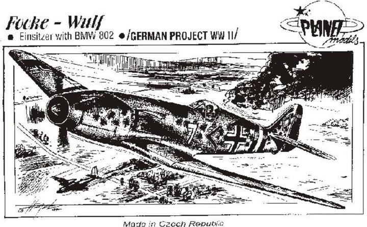 Produktbild Planet Models Focke-Wulf Einsitzer mit BMW 802