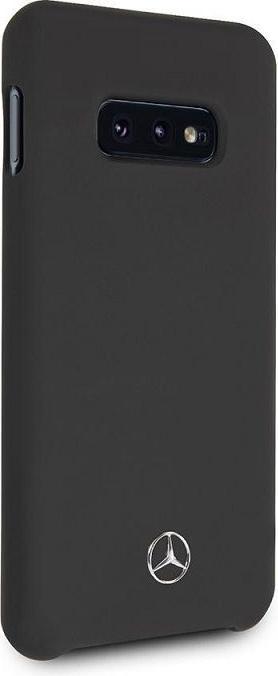 Actual product image Mercedes-Benz Back cover protective case Samsung Galaxy S10 - Black with Mercedes metal logo (Samsung Galaxy S10)