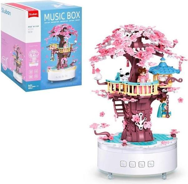 Actual product image Sluban SL96029 - Music box tree house (577 pieces)