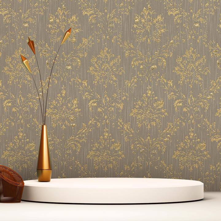 Produktbild Tadessi Barock Gioele M1-No.2192 | Gold | Ornament | Klassik | Barocktapete (53.5 x 600.5 cm)