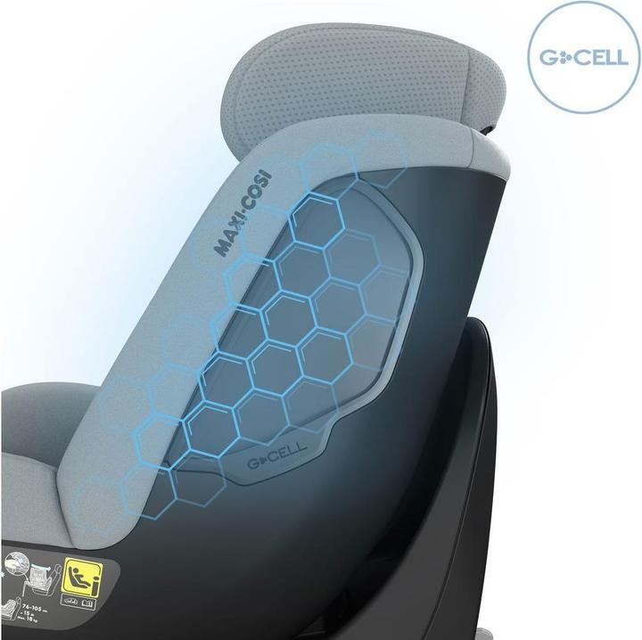 Actual product image Maxi-Cosi Mica Eco I-Size Authentic Grey (Reboarder, ECE R129/i-Size Standard)