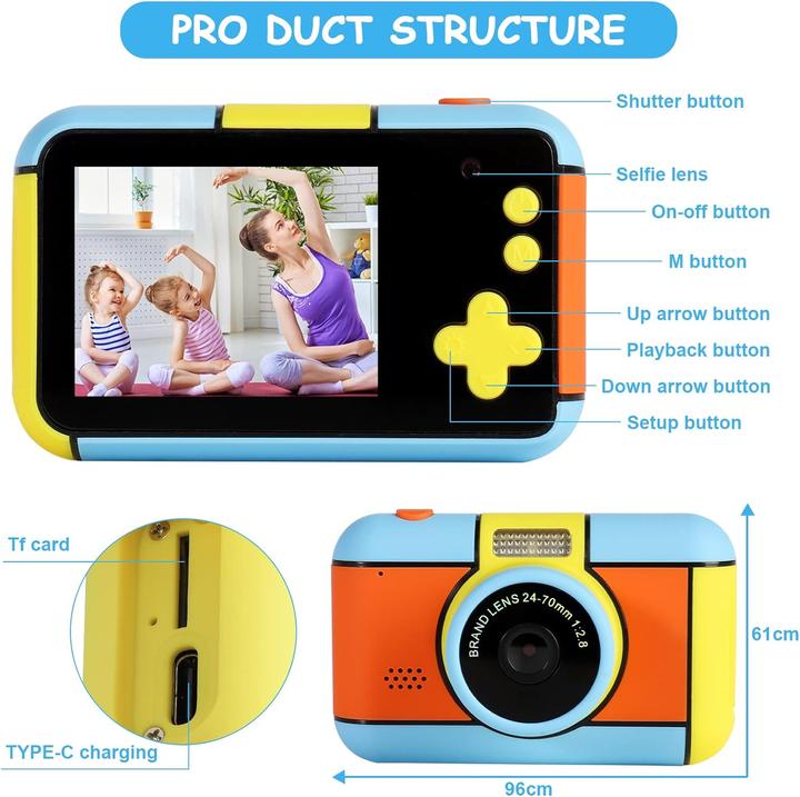 Actual product image Okyuk Digital children's camera