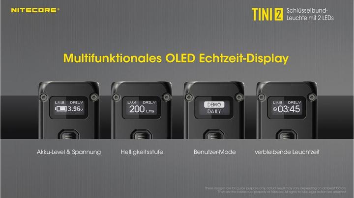 Produktbild Nitecore TINI 2 - 500 Lumen, grau (4.70 cm, 500 lm)