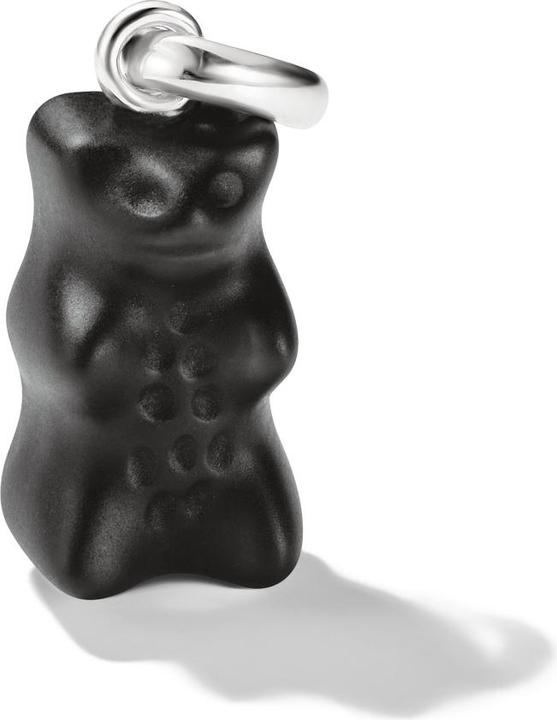 Immagine prodotto Thomas Sabo Charm-Goldbären-Anhänger in Schwarz Connect Silber (Vetro, Argento 925)