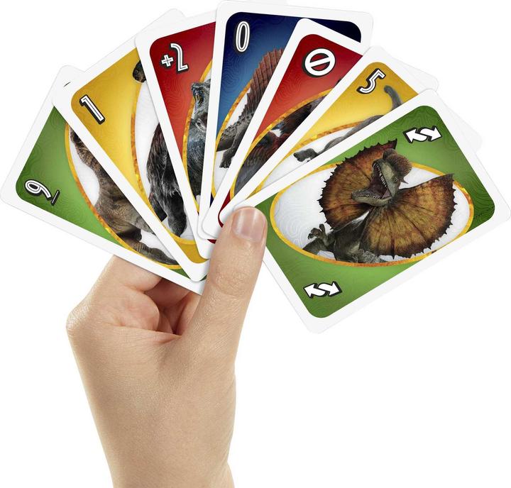 Produktbild Mattel Games Uno Jurassic World 3 (Deutsch, Französisch, Italienisch, Englisch)