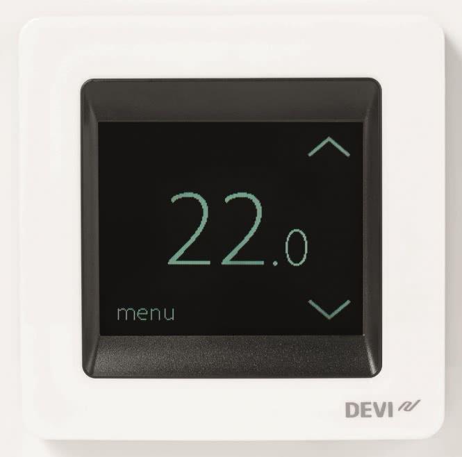 Immagine prodotto Devi DEVIreg Touch bianco polare 140F1071 Orologio termostato UP 16A, 230V con cornice