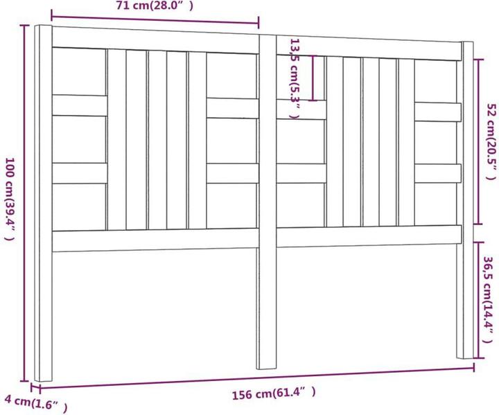 Actual product image VidaXL Lior (156 x 4 x 100 cm)
