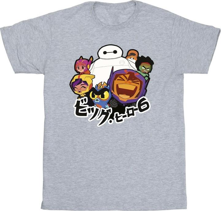 Disney Big Hero 6 Baymax Group Manga TShirt (S)