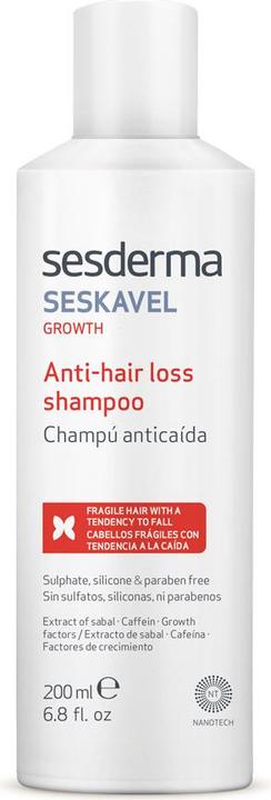 Actual product image Sesderma Seskavel Growth (200 ml, Liquid shampoo)