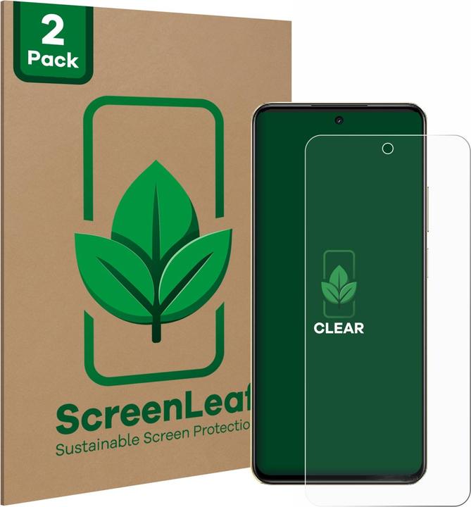 Produktbild ScreenLeaf Schutzfolie nachhaltiger Displayschutz Display Schutz Folie Klar Transparent (2 Stück, Siemens CC75)