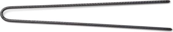 Trisa Épingles à cheveux professionnelles striées en forme de U 73mm noir 40 pcs. (40 pcs)
