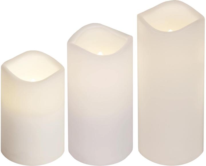 Star Trading LED Pillar Kerze 3er Pack Paul (3 x)