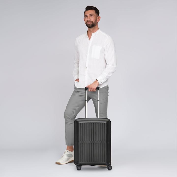 Immagine prodotto Pactastic Collection 01 Carrello cabina a 4 ruote da 55 cm con piega a espansione (42 l, Bagaglio a mano (fino a 50 litri))