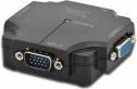 Actual product image Digitus VGA Splitter 2-Port 350MHz int.power amplifier up to 75m max resolution 2048x1536 at 60Hz