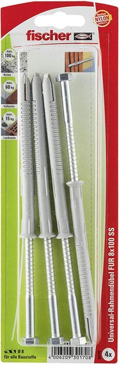 Produktbild Fischer Langschaftdübel SXRL 8x100 FUS K (4). (4 Stk.)