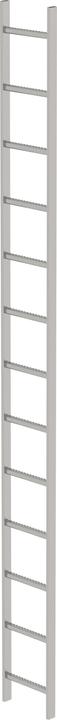 Actual product image Munk Shaft ladder stainless steel V4A 300mm clear width 13 rungs (5 cm)