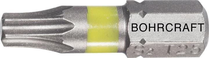 Bohrcraft Bit-Einsatz mit Farbring 1/4"sechskant TX 15/25 mm Torx® (T15 x 25 mm)