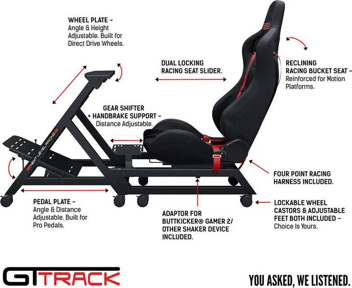 Produktbild Next Level Racing Gttrack Simulator Cockpit