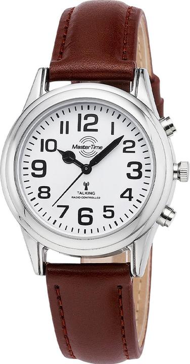 Produktbild Master Time MTLA-10807-12L Sprechende Damen-Funkuhr 36mm (Analoguhr, 36 mm)