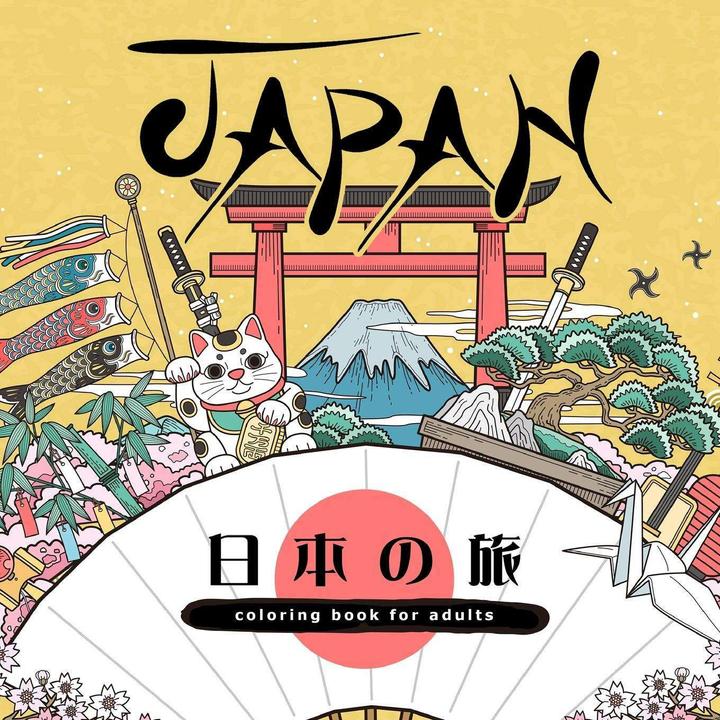 Produktbild Monsoon Publishing:Japan Malbuch für Erwachsene