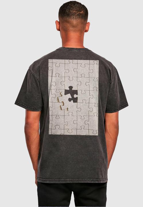 Actual product image Merchcode Missing Piece Acid Washed Heavy Oversize Tee - 136217 (L)
