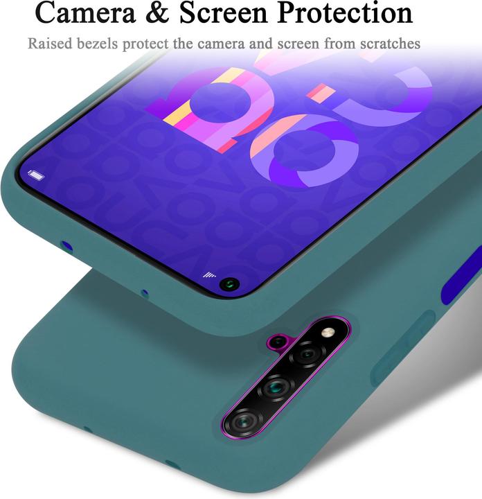 Immagine prodotto Cadorabo Copertura della cassa del silicone liquido TPU (Huawei Nova 5T, Tassa 20, Onore anni '20)